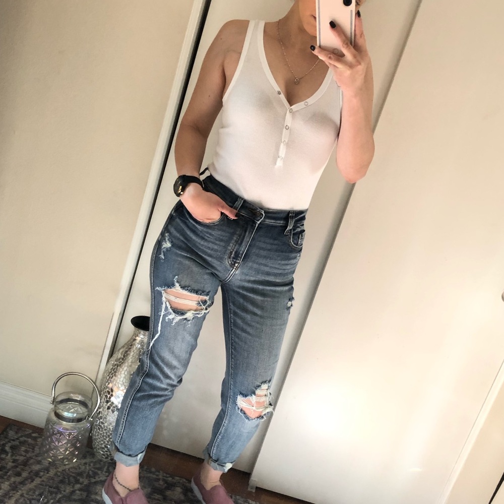 ✖️LAST 2 NWT ROCKY HIGH RISE BOYFRIEND JEAN - Picture 3 of 8
